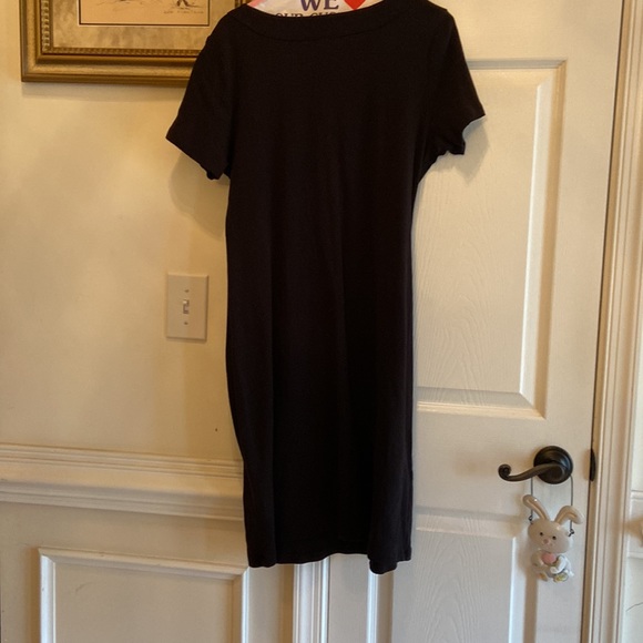 RAFAELA t-shirt knit MIDI Dress with embellished neckline. - Picture 4 of 4